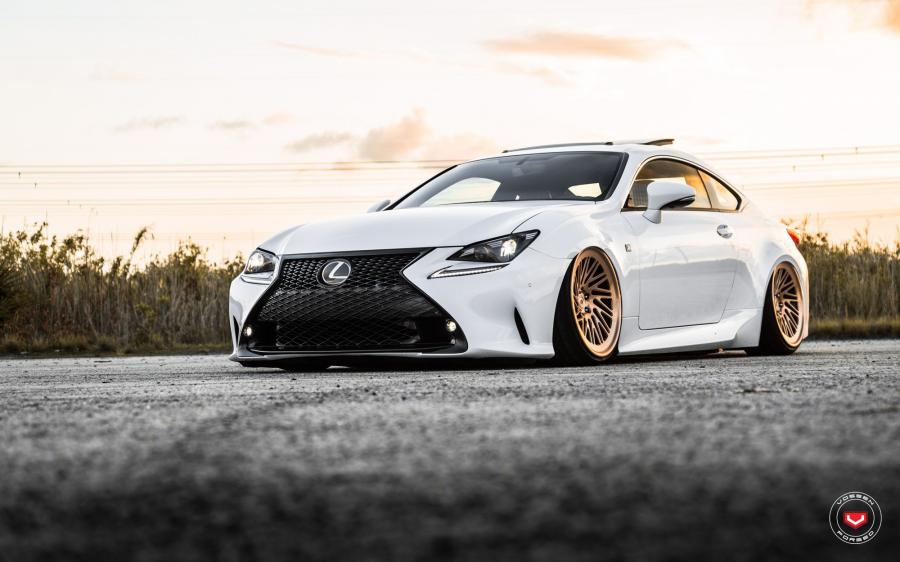 Lexus RC F X Work on Vossen Wheels (LC-105T) '2017